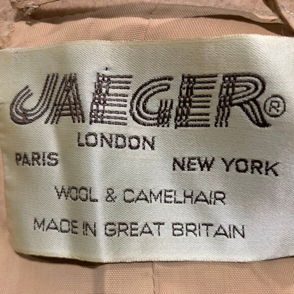 VINTAGE JAEGER WOOL & CAMELHAIR TRENCH COATS SIZE S - Picture 13 of 13